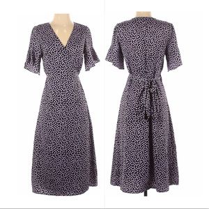 Who what wear wrapped polka dots dress